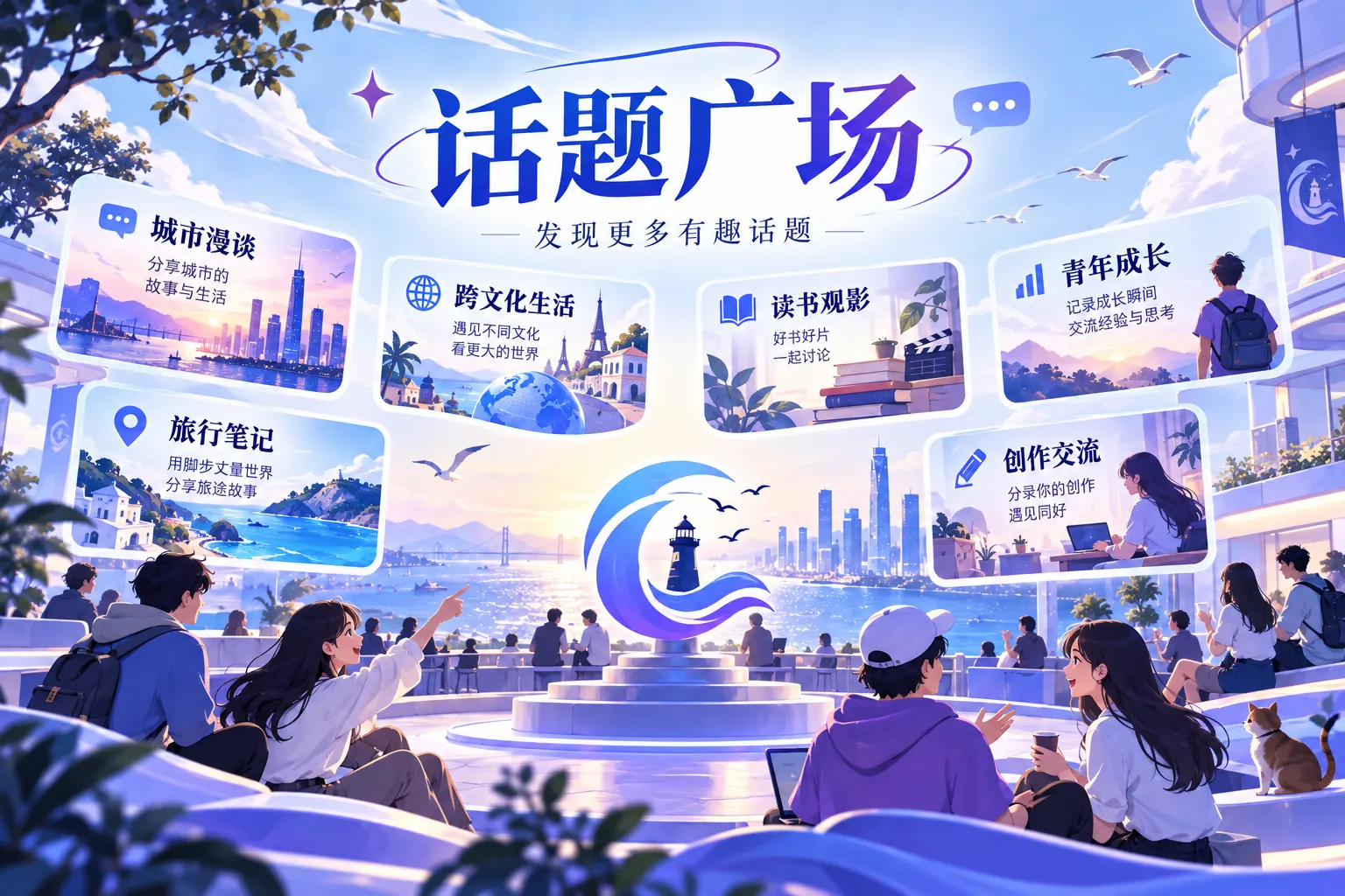 话题广场主题插图